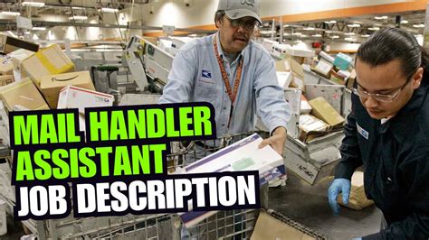 Makes deliveries and pick-ups, as required. . Mail handler jobs